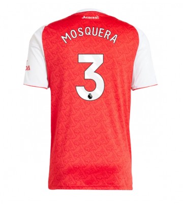 Arsenal Cristhian Mosquera #3 Hjemmebanetrøje 2025-26 Kortærmet